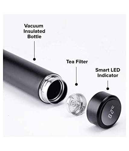Smart Touch Temperature Bottle with LED Display | Vacuum Insulated Stainless Steel Flask | Hot & Cold Liquid Storage | Stylish Leakproof Water Bottle for Daily and Travel Use