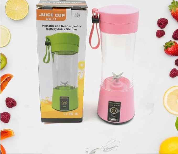 Portable Blender for Juices, Shakes, Smoothies, Crushing Ice, USB Rechargeable Battery with 4000 mAh 180Watts Motor,450ml