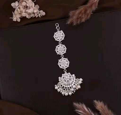 Kundan Pearl Choker Necklace Set with Heavy Earrings | Bridal Wedding Jewelry