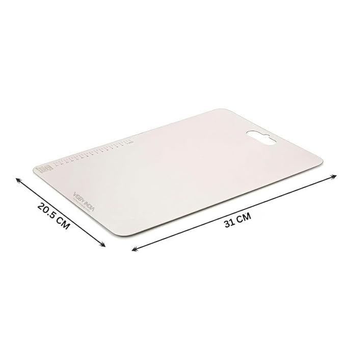Heavy Duty Stainless Steel Chopping Board for Vegetable, Fruit Cutting, Kneading & Cake Prep – Rust-Free, Durable Design (Chopping Board (31.8CM X 21CM) - Vami Store