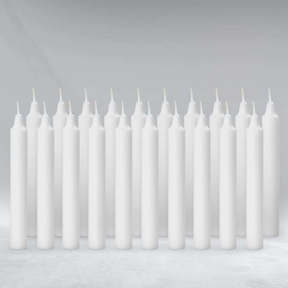 VAMI Unscented Pure Wax Stick Candle Pack of 100 (White) - Vami Store