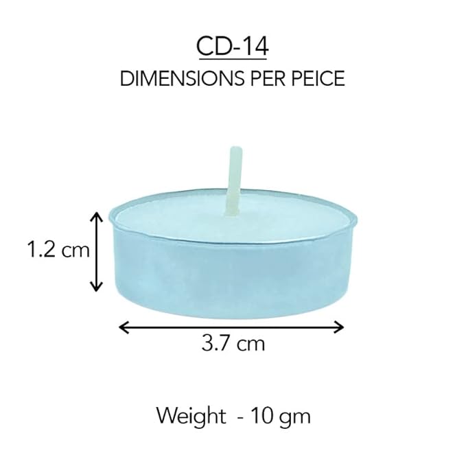 PROSPERRO LUMO by Parkash Candles Paraffin Wax Candles Tea Lights, Unscented ( 2.5hr ) (Set of 50) - Vami Store