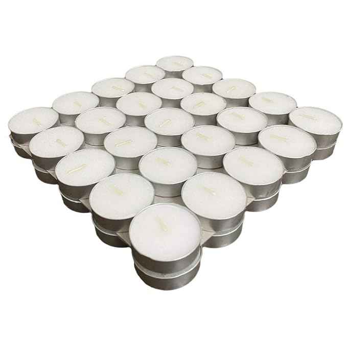 PROSPERRO LUMO by Parkash Candles Paraffin Wax Candles Tea Lights, Unscented ( 2.5hr ) (Set of 50)