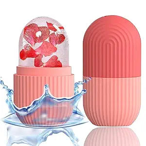 Face Ice Roller for Men & Women – Reusable & Unbreakable Face Massager for Glowing Skin, Puffy Eyes & Relaxation – Ice Cube Roller for Skin Care(RANDOM COLOR) - Vami Store
