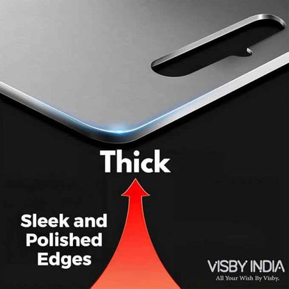 Heavy Duty Stainless Steel Chopping Board for Vegetable, Fruit Cutting, Kneading & Cake Prep – Rust-Free, Durable Design (Chopping Board (31.8CM X 21CM)