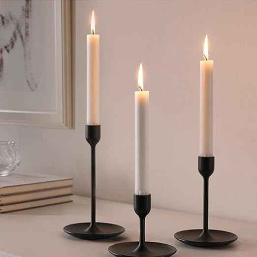 VAMI Unscented Pure Wax Stick Candle Pack of 100 (White)