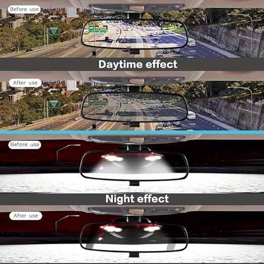 Anti Fog Film for Car Mirror Sticker - Window Film Water Protective Sticker for Anti-Glare, Anti-Scratch, Rainproof (1pc)