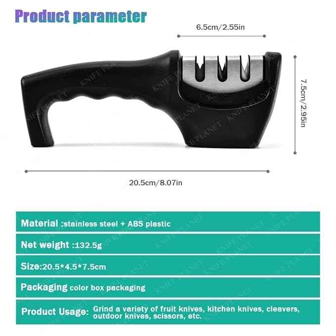 Knife Sharpener Sharpener Tool Advanced Knife Sharpener for Kitchen, Rod Knife Sharpner Knives Sharpening Tool for Steel Knives,Knife sharpner Rod