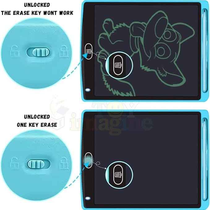LCD Pad for Writing Tablet for Kids 8.5-Inch Digital Magic Slate Re-writable E- Notepad Lightweight Scribble Doodle Drawing Rough Pad Portable Best Birthday Gift for Kids Boys Girls
