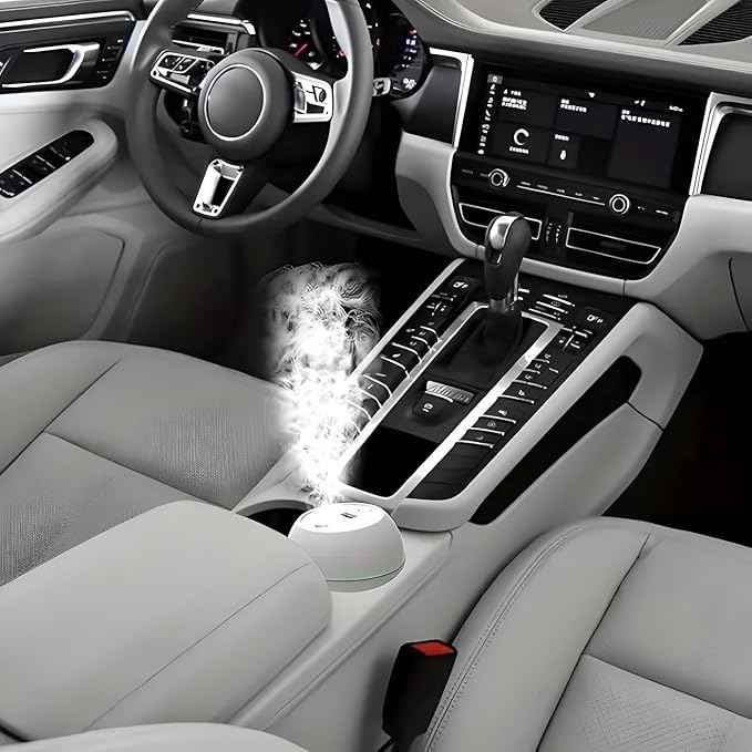 USB Mini Air Humidifier – Silent Cool Mist Diffuser for Home, Office & Travel, Portable & Compact Design with LED Light