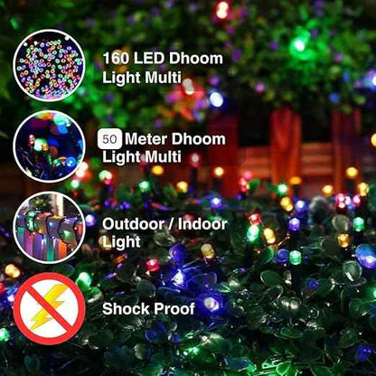 50 Meter Serial String Led Light Comes with 8 Modes Changing Controller for Indoor & Outdoor Home Decoration, Diwali, Christmas, Patio Garden Yard