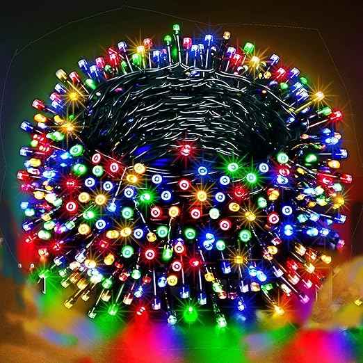 50 Meter Serial String Led Light Comes with 8 Modes Changing Controller for Indoor & Outdoor Home Decoration, Diwali, Christmas, Patio Garden Yard